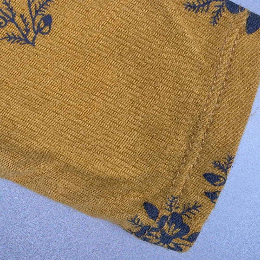 Old Navy Floral Long Sleeve Dress Girls 2T Yellow Excellent Cotton Jersey